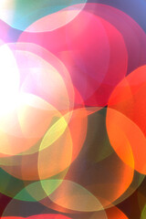 colored bokeh New Year