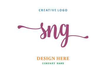 SNG lettering logo is simple, easy to understand and authoritative