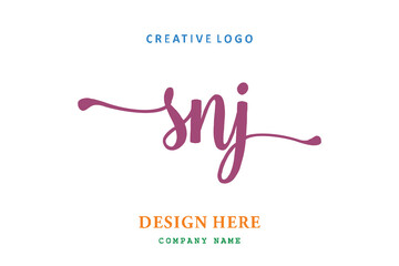 SNJ lettering logo is simple, easy to understand and authoritative