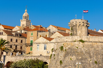 Korcula town on Korcula island, Adriatic Sea, Croatia