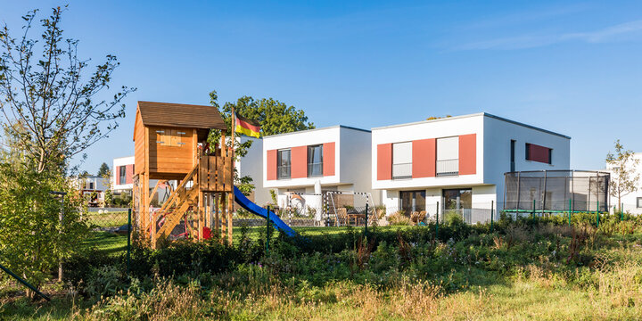 Germany, Stuttgart, development area with one-family houses