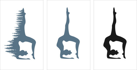 poster, yoga,
 dharma, aerobics, Zen Buddhism, swami, relaxation, auto-training, mindfulness, painting, banner, home, interior, painting,