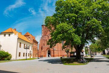 Fototapeta na wymiar frombork kościół katedra muzeum wieża