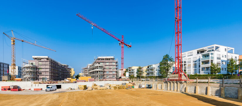 Construction site on sunny day