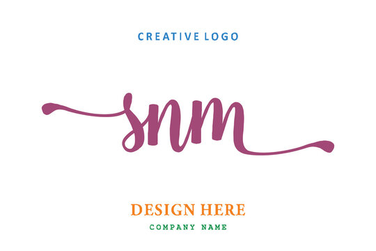 SNM lettering logo is simple, easy to understand and authoritative