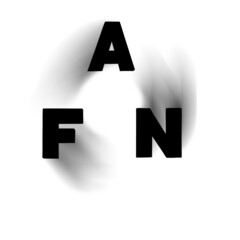 Word fan. Written by hand. Creative lettering with metaphor. Sans serif font.