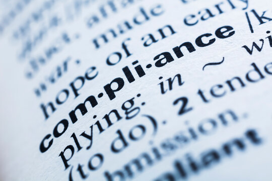 Keyword in a dictionary, compliance