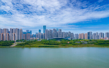 Fototapeta na wymiar Cityscape of Nanning City, Guangxi, China