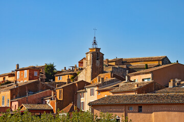 Obraz premium vue du village de Roussillon dans le Vaucluse