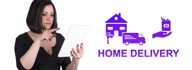 Concept of home delivery