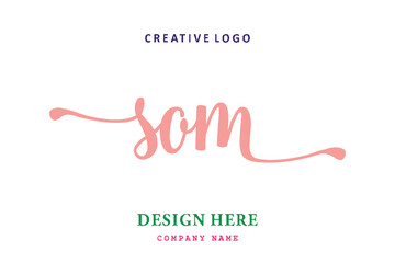 SOM lettering logo is simple, easy to understand and authoritative