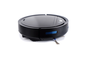 smart robot vacuum cleaner isolated on a white background