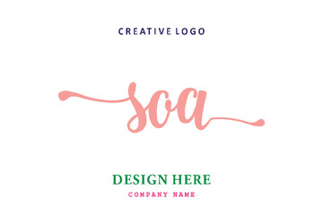 SOA lettering logo is simple, easy to understand and authoritative