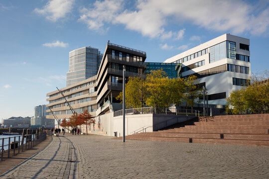Germany, Hamburg, HafenCity, modern residential and office buildings