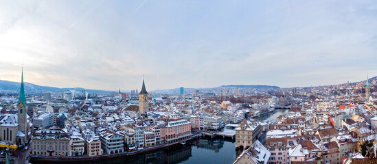 Zürich im Winter, Schweiz