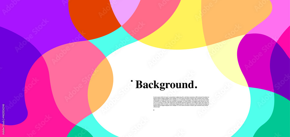 Aufkleber vector abstract colorful liquid and curve background