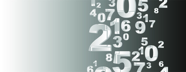 abstract background with numbers	