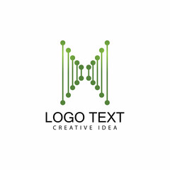 DNA gene Logo Template vector symbol illustration