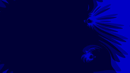 abstract animation border on the dark blue tone