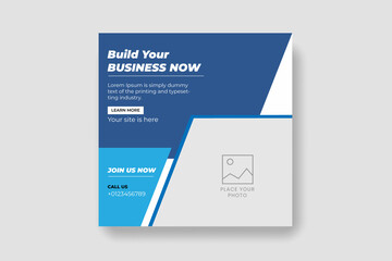 Obraz premium Creative business marketing banner for social media post template