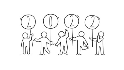 2022 Happy New Year card.