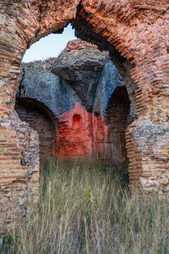 Ancient brick wall gate at Nicopolis, Preveza, Greece