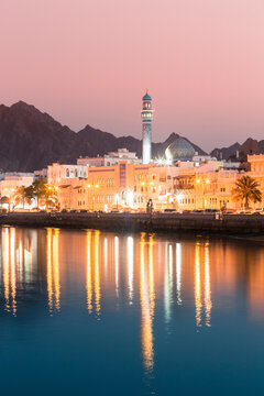 Mutrah at sunset, Muscat, Oman