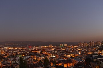 Fototapeta premium view of the city at night