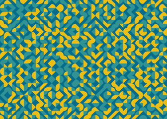 Abstract Geometric Pattern generative computational art illustration