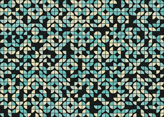 Abstract Geometric Pattern generative computational art illustration