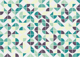 Abstract Geometric Pattern generative computational art illustration