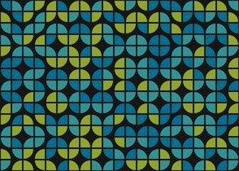 Abstract Geometric Pattern generative computational art illustration