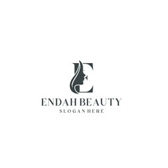 Letter E and Beauty Face logo concept ready for your brand