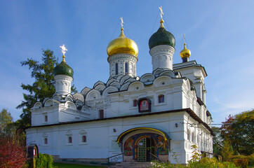 Nikolo-Uryupino, Russia - September, 2020: Temple of St. Nicholas