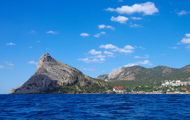 The Koba Kaya mountain, Crimea. View from the Black sea