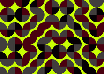 Abstract Geometric Pattern generative computational art illustration