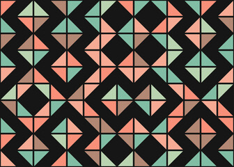 Abstract Geometric Pattern generative computational art illustration