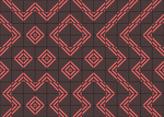 Abstract Geometric Pattern generative computational art illustration
