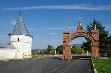 Mozhaisk, Russia - September, 2019: Luzhnetsky Ferapontovsky monastery