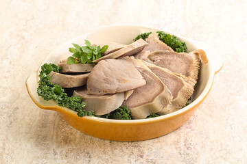 Sliced Pork Tongue snack appetizer