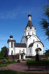 Fototapeta na wymiar Orekhovo-Zuyevo, Russia - September, 2020: Church of New martyrs of Orekhovo-Zuyevo