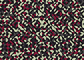 Abstract Geometric Pattern generative computational art illustration