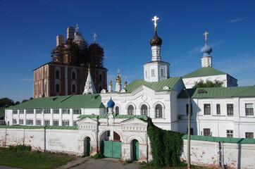 Ryazan, Russia - September, 2020: Spaso-Preobrazhensky Monastery