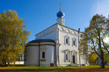 Fototapeta na wymiar Ryazan, Russia - October, 2020: Spaso-Preobrazhensky Monastery
