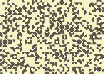 Abstract Geometric Pattern generative computational art illustration