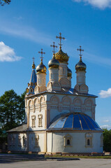 Ryazan, Russia - September, 2020: Transfiguration of Our Saviour On Yar  in sunny autumn day