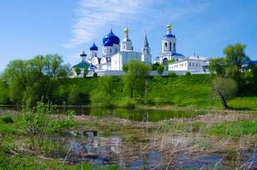 Russia, Bogolyubovo - May, 2021:  Holy Bogolyubsky Convent in Vladimir region