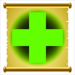 Fototapeta premium ancient magic scroll from old paper