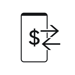 Money payment transfer icon