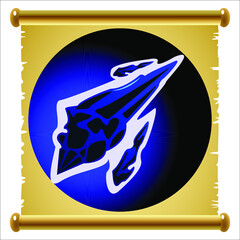 ancient magic scroll from old paper